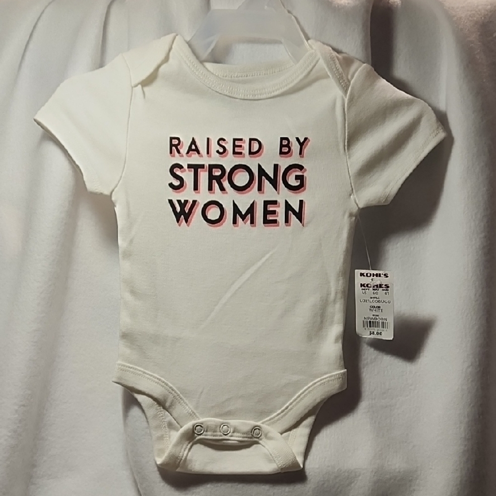 NEW Kohl's White Baby Onesie Jumping Beans Brand with